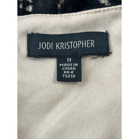 Jodi Kristopher Skaters Dress Fit Flare Lace Sleeveless Juniors Size 11 Black - Picture 6 of 9